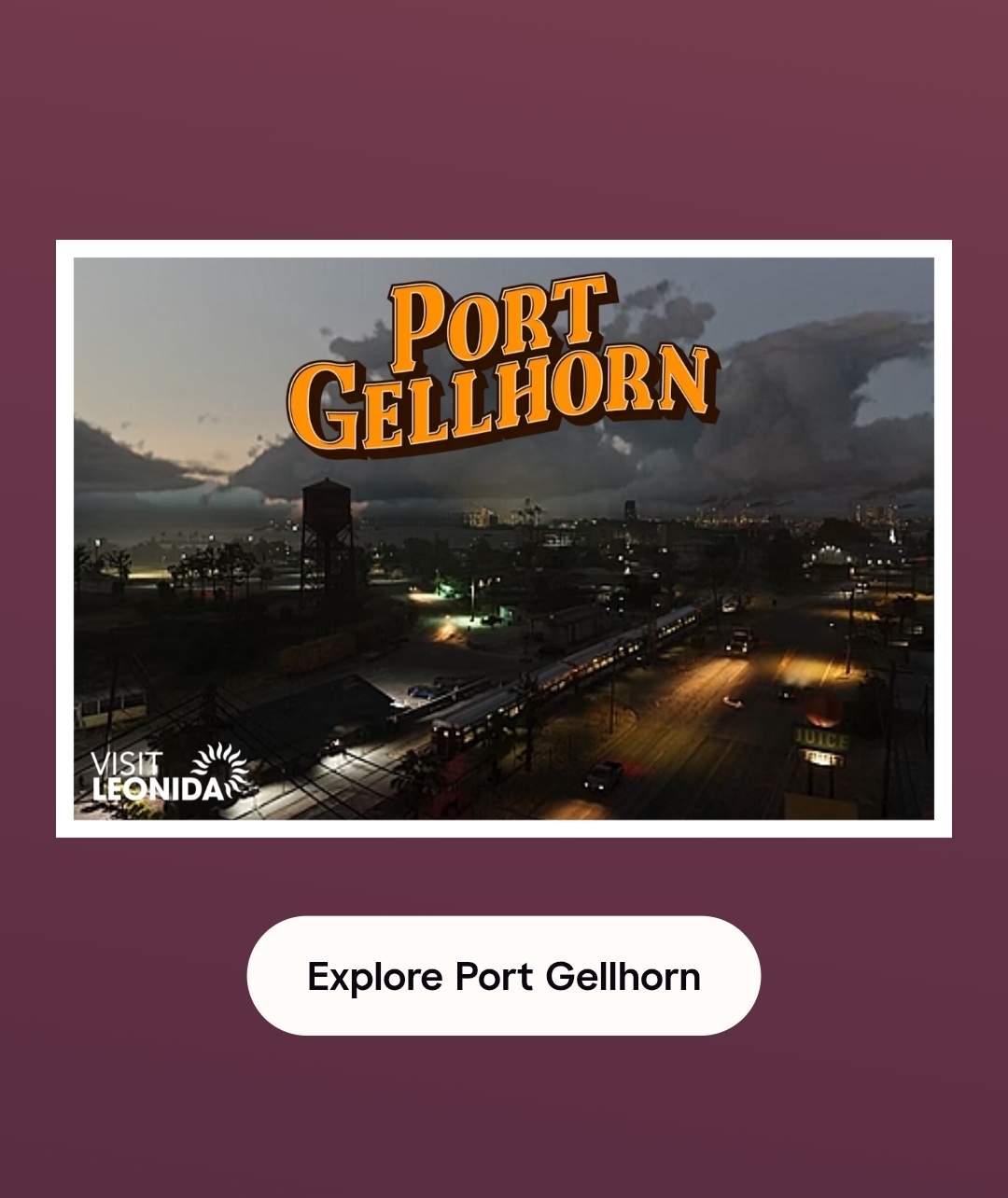Port Gellhorn postcard from Visit Leonida