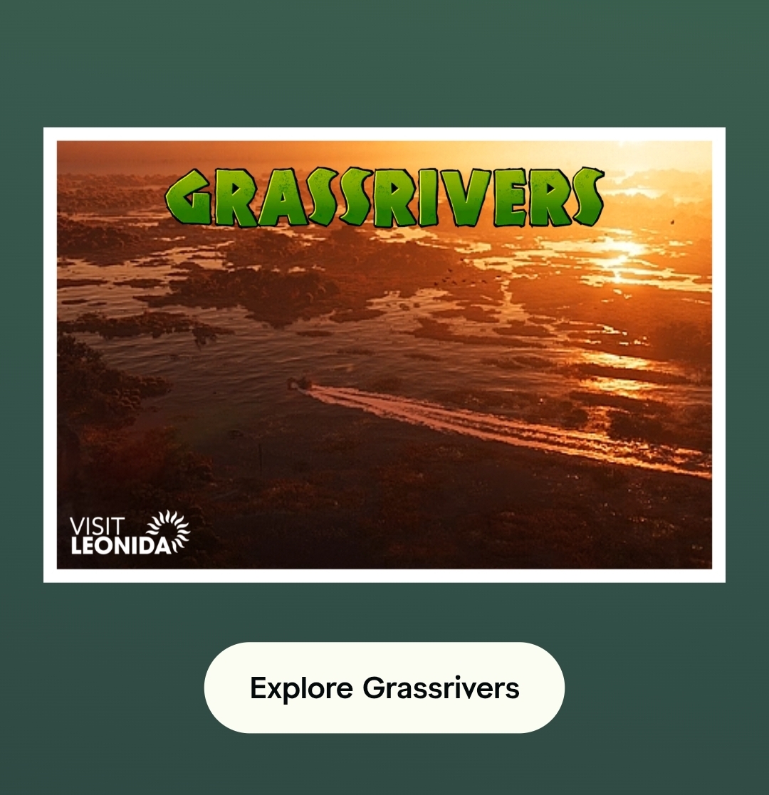 Grassrivers postcard from Visit Leonida